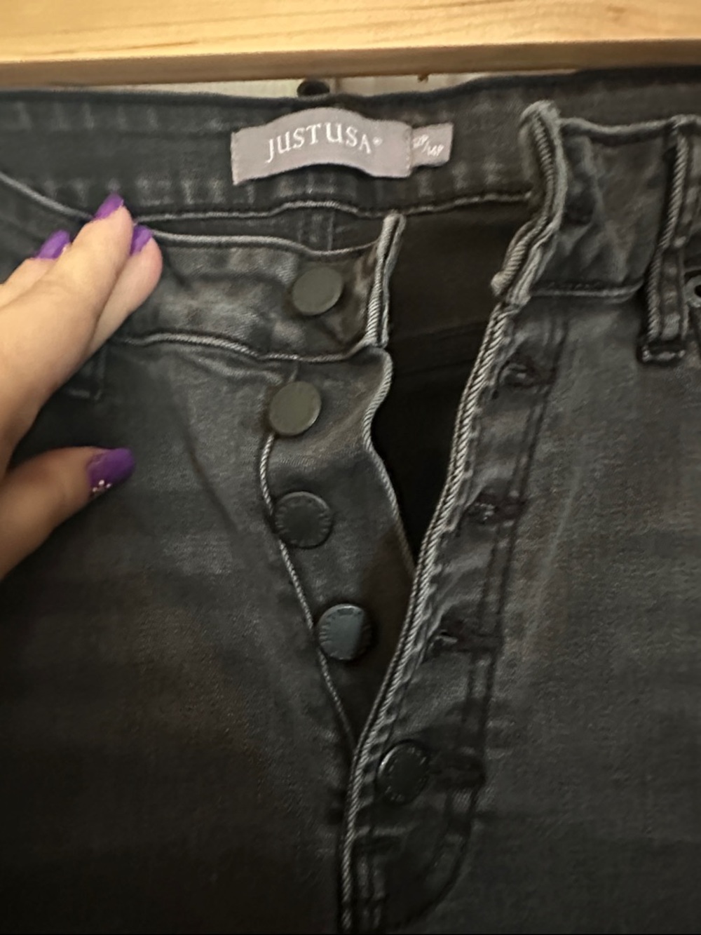 Just USA Washed Black High-Rise Cropped Slim Jeans - Picture 2 of 12